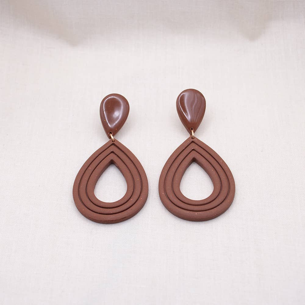 Studio Marclay - Wholesale Dangle Earrings - Oslo Chocolate Brown