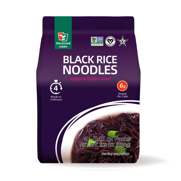 Black Rice Noodles for wholesale by GloryLand Food