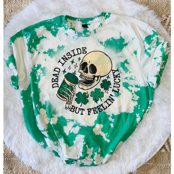St. Patrick’s Day Bleached Shirt for wholesale by RVL Designs