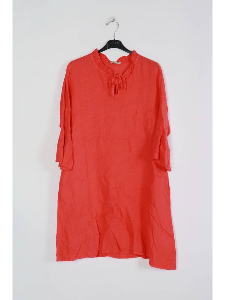 LÉA & LUC - Wholesale Dress - Women's - Short dress in 100% linen REF.134412