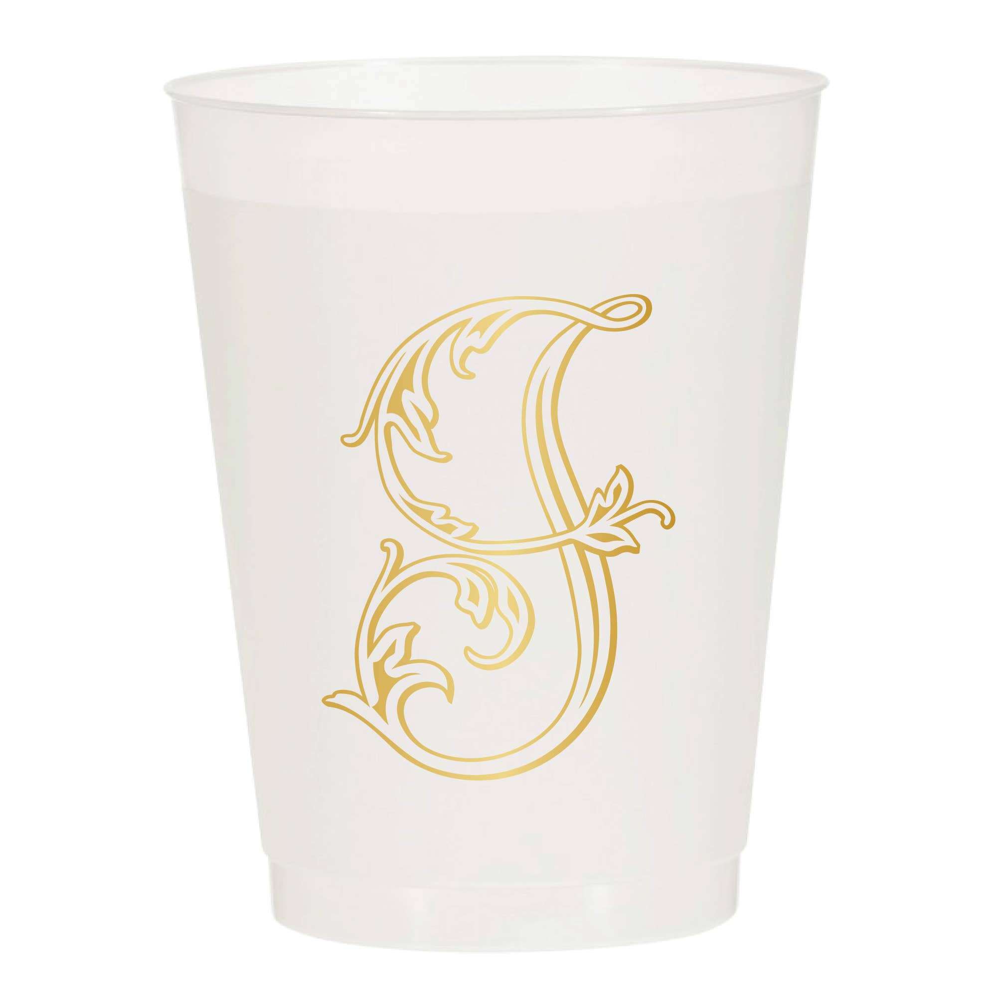 Sip Hip Hooray - Wholesale Disposable Cup - Initial Monogrammed Frosted Cups8