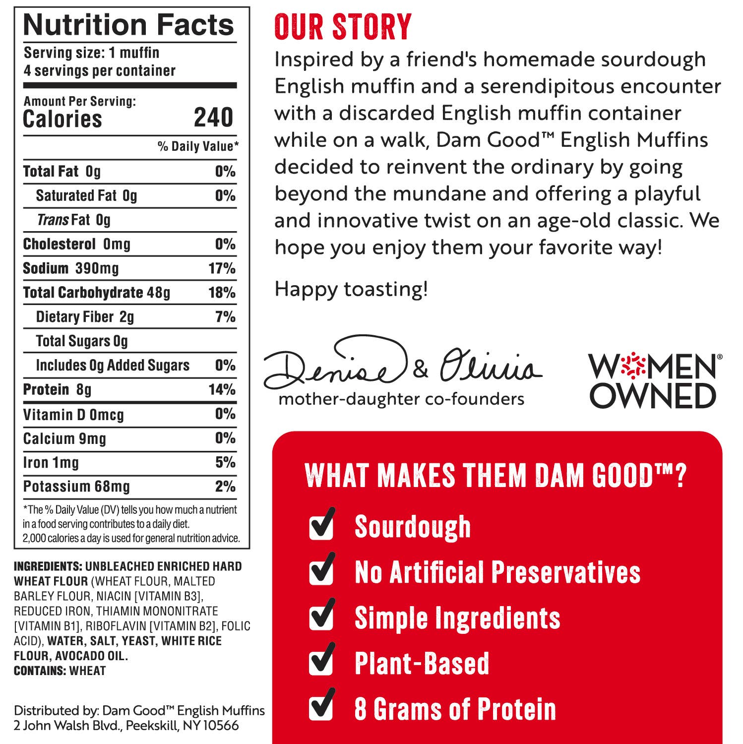 Dam Good® English Muffins - Wholesale Bread/Tortilla - Variety Pack Sourdough English Muffins10