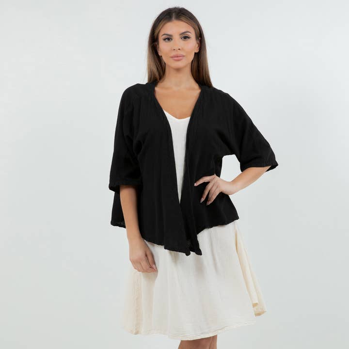 Marianne Jakke 100% Bomuldsgaze for engroshandel hos Cottonways