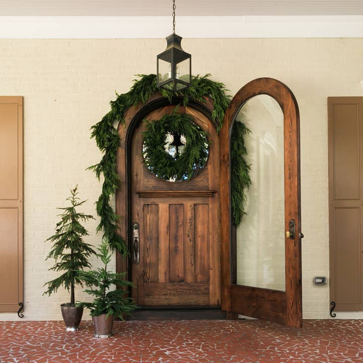 Afloral - Wholesale Wreath - Afloral™ Real Touch Norfolk Pine Wreath - 24"9
