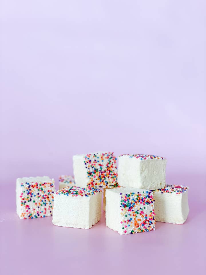 🎂 Birthday Cake Marshmallows – 6pc for wholesale by The Fancy Marshmallow Co.