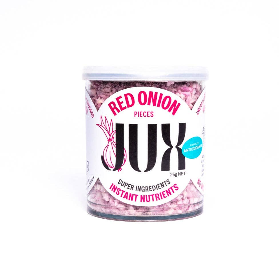 JUX Food – wholesale Dried/dehydrated vegetables – Red Onion (25g), 100% Natural Freeze-Dried Chopped Red Onion