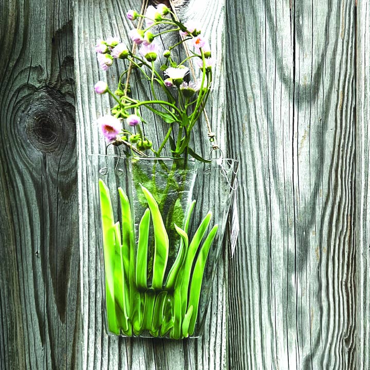 Vert et transparent Vase suspendu en vente sur Faire