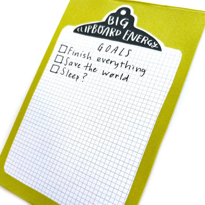 Big Clipboard Energy Notepad for wholesale by SnowMade