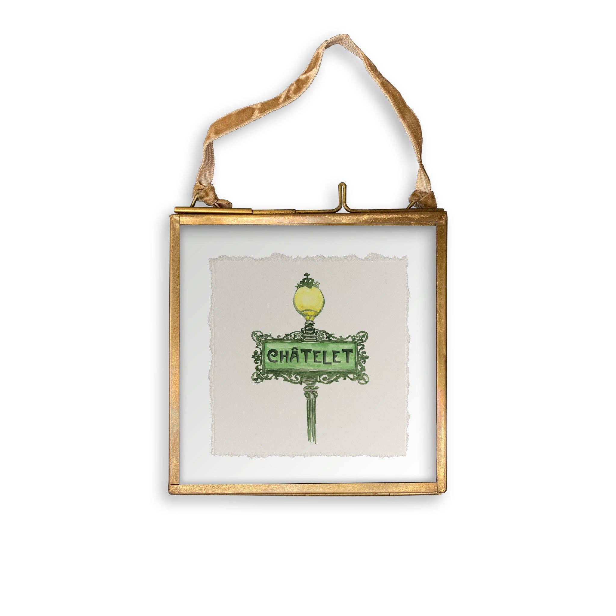 French Graffiti – Großhandel Geschirrtücher – Metroschild Chatelet Paris12