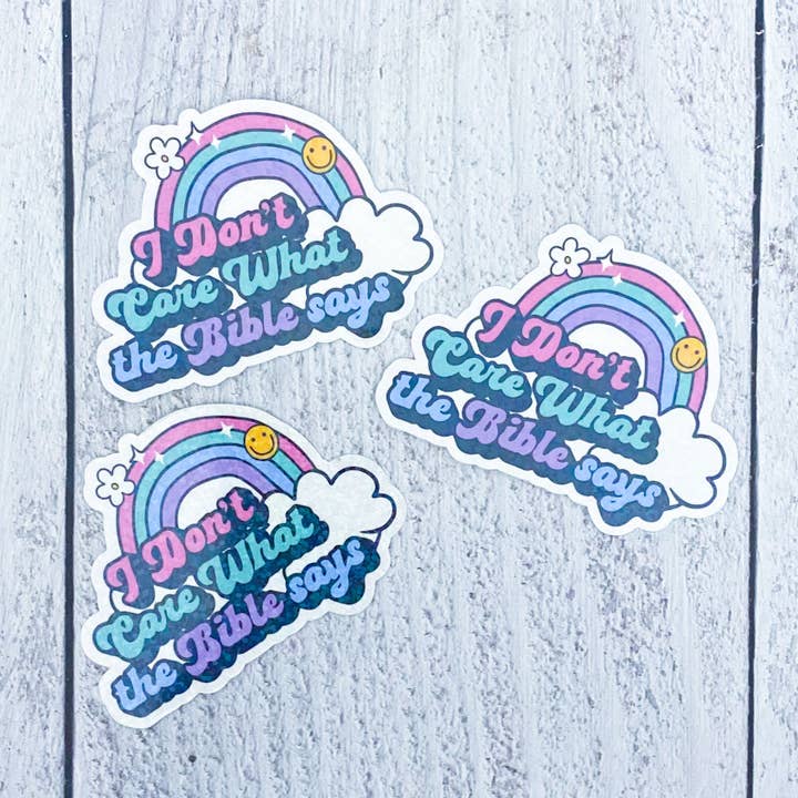 Adesivo Cosa dice la Bibbia per la vendita all'ingrosso da parte di The Black Lab Soapery