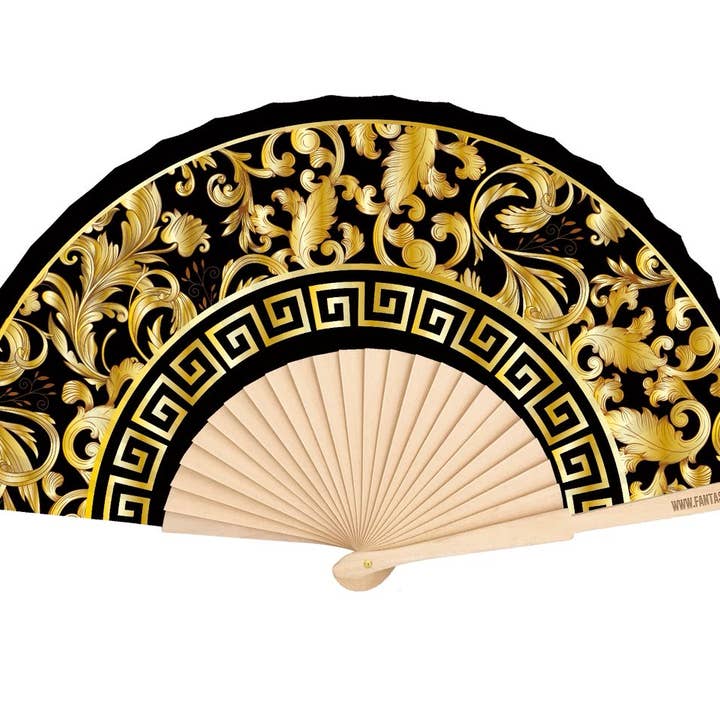 Baroque Print 23cm fan for wholesale by Fantastico Fans