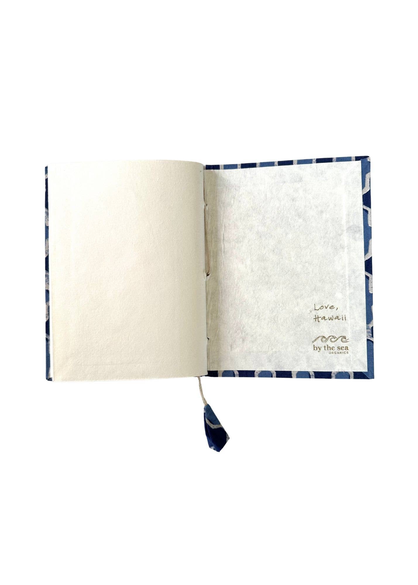 By The Sea Organics - Wholesale Journal/Diary - COTTON JOURNAL INDIGO COLLECTION -  5" x 7"6