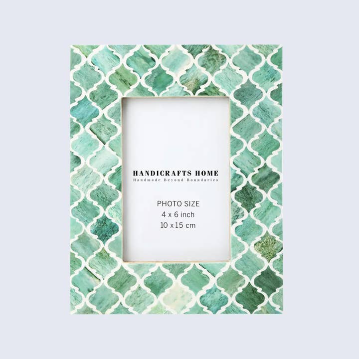 Handicrafts Home - Vendita all'ingrosso Cornice portafoto - Cornice Fotografica Marocchina | Larghezza Bordo 1,5" | 5 Colori10