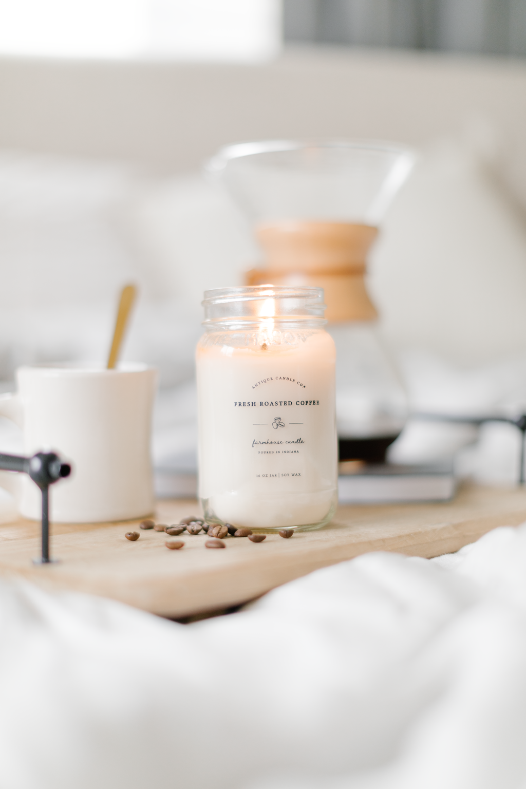 Antique Candle Co.® - Wholesale Jar/Filled Candle - Fresh Roasted Coffee - Soy Wax Mason Jar Candle1