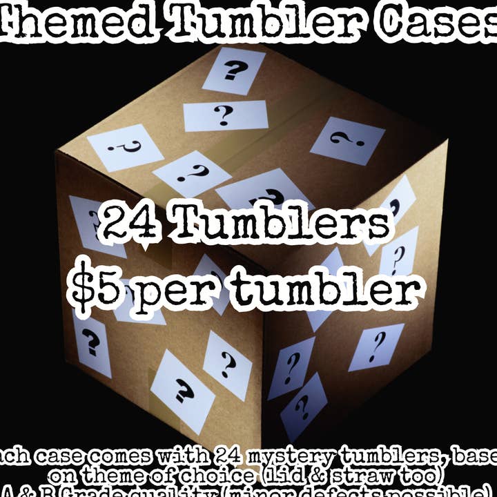 Mystery Tumbler SALE - Sold by Theme - Blind Box - SALE DEAL for wholesale by The Geek Boutique