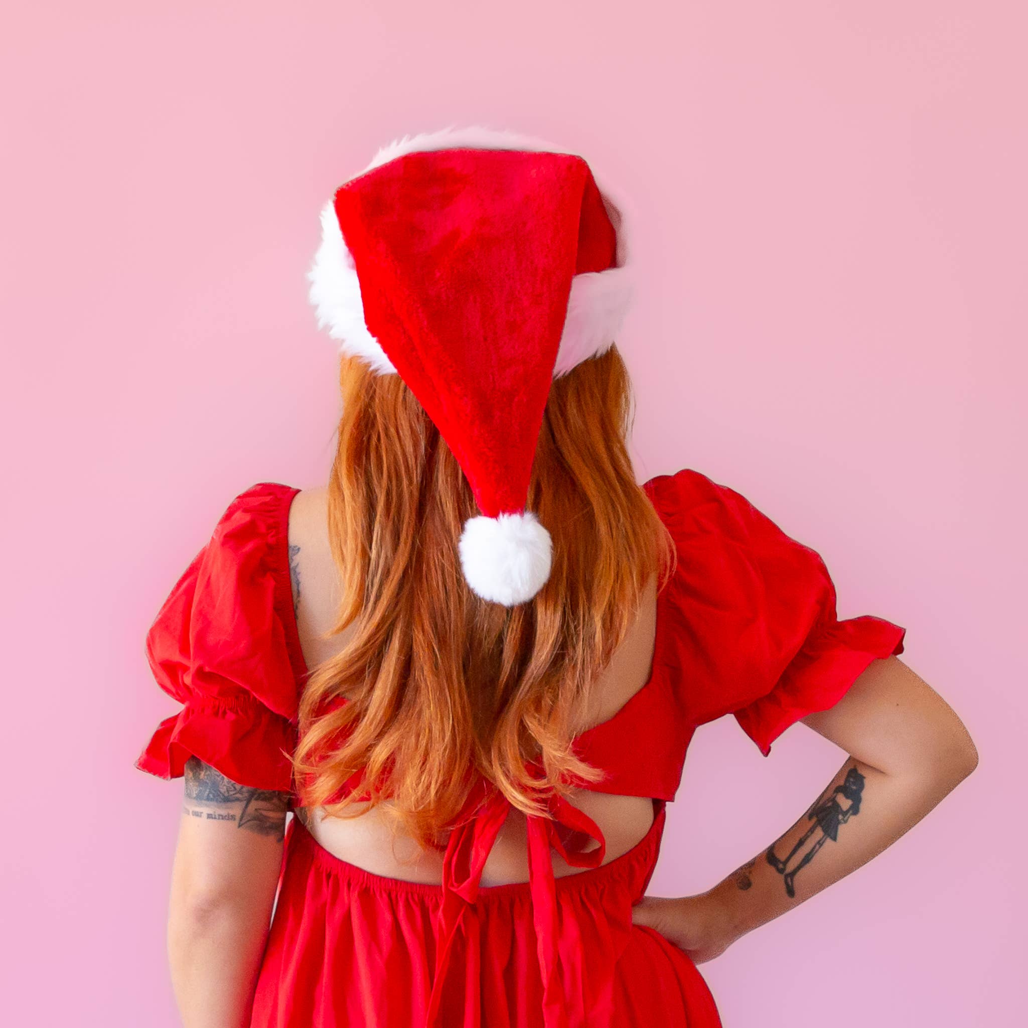 Sunshine Studios - Wholesale Santa Hat - Luxe Christmas Santa Hat | Red2
