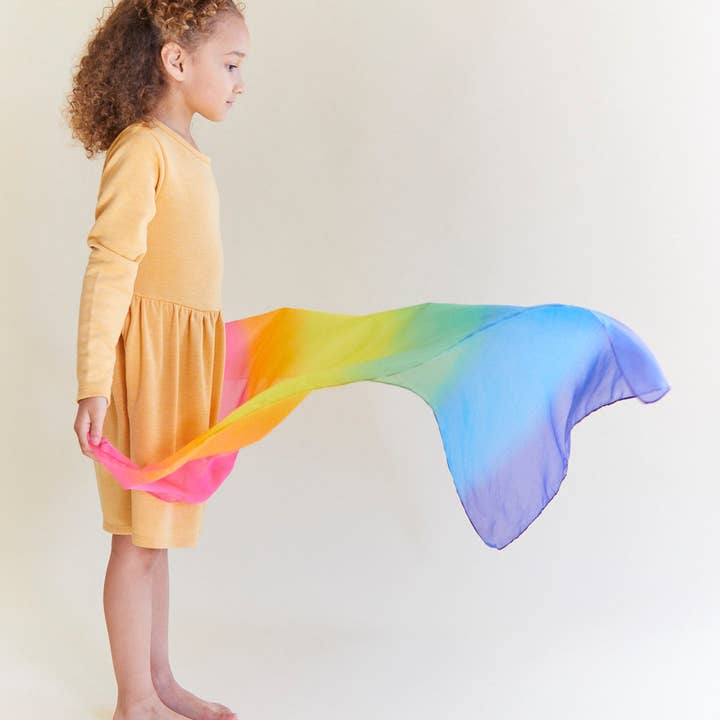 Sarah’s Silks - Wholesale Toy Set - Kids - Enchanted Playsilks - 100% Silk Natural, Waldorf Toys