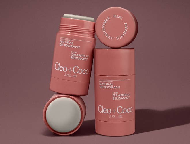 Cleo+Coco Natural - Wholesale Deodorant - Women's - Extra Strength Deodorant - Grapefruit Bergamot (6pk Case)