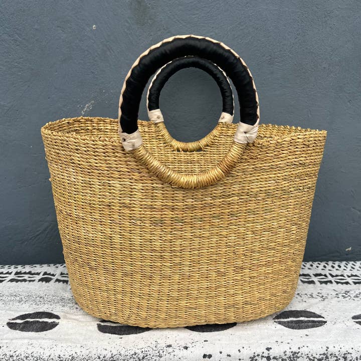 Cestas ovaladas para compras Ghana/Bolga Beach para venta al por mayor de ARA BOLGA BASKETS LLC