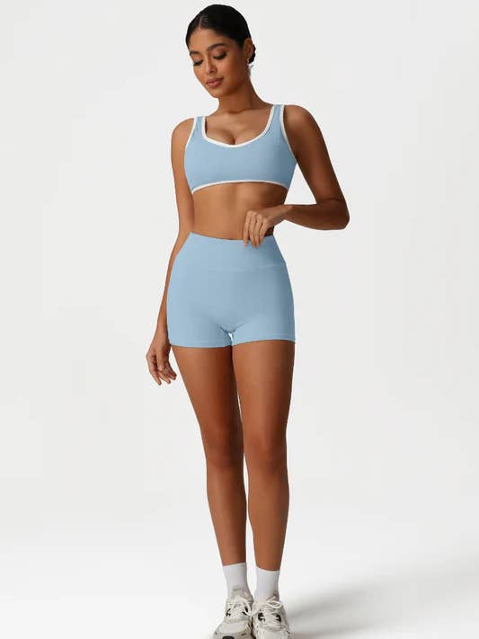 Sodalemon - Wholesale Activewear Set - Women's - Women High-Waisted Butt-Lifting Yoga Set: Sports Bra + Short5