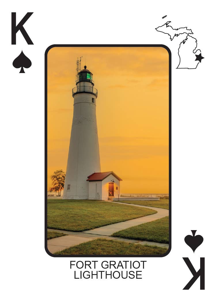 Phil Stagg Photography - Wholesale Playing Cards - LIGHTHOUSES OF MICHIGAN - Playing Cards - Euchre Friendly13