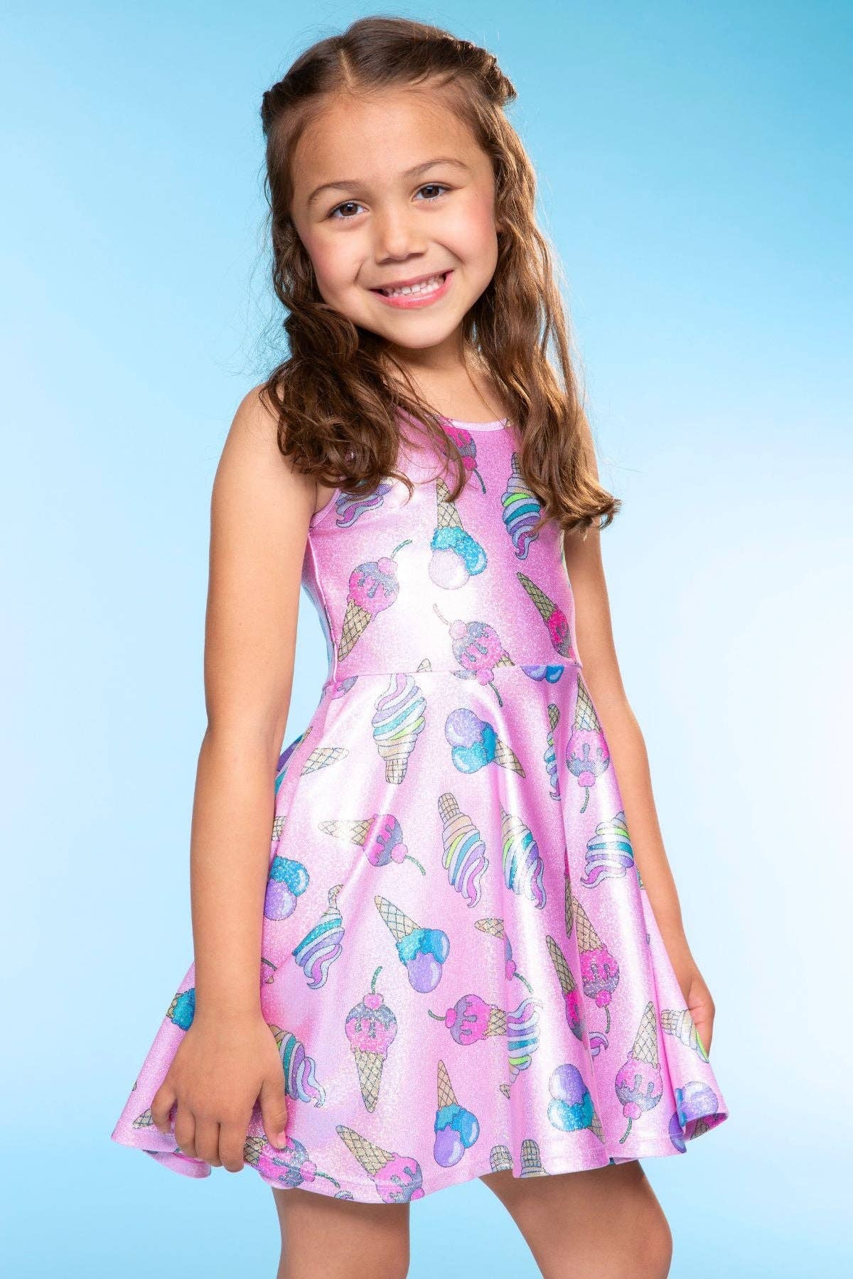 PixieLane - Wholesale Dress - Kids - Glitter Tank Super Twirl Dress30