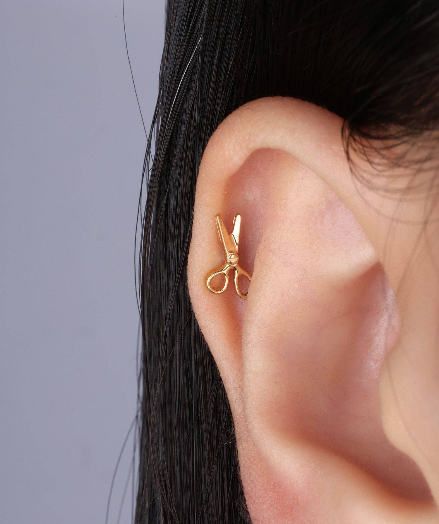 oumo jewelry - Wholesale Stud/Post Earrings - Titanium Scissor Stud ✂️1