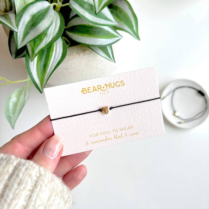 Gold Heart Friendship Bracelet for wholesale by BearHugs