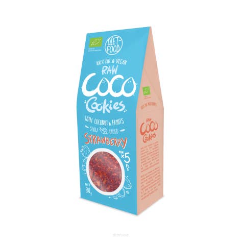 Bio Coco Cookies Erdbeer 80 g für den Großhandel von Diet Food