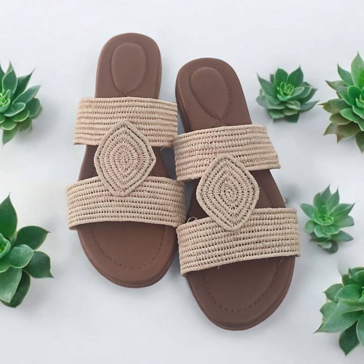 Sommer-Raffia-Sandalen für Damen für den Großhandel von Berberparadise