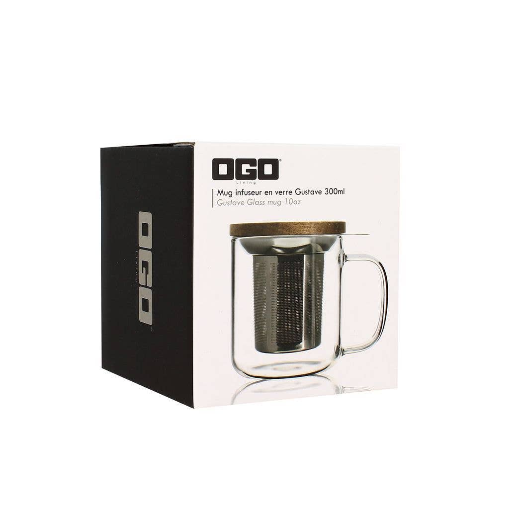 Ogo living - Vente Tasse à café/thé - Tisanière gustave en verre borosilicate 300ml8