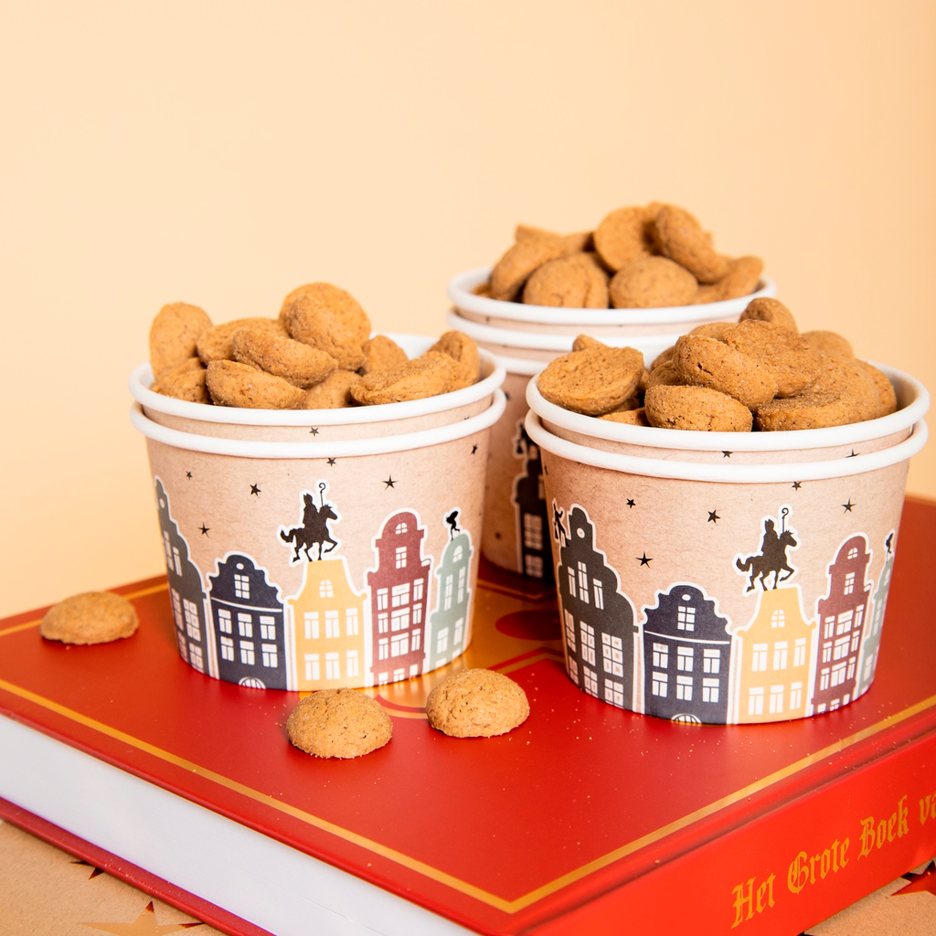 Multi Colors Candy boxes 'Welkom Sint & Piet' (NL) 250ml - 5 pieces for wholesale on Faire1