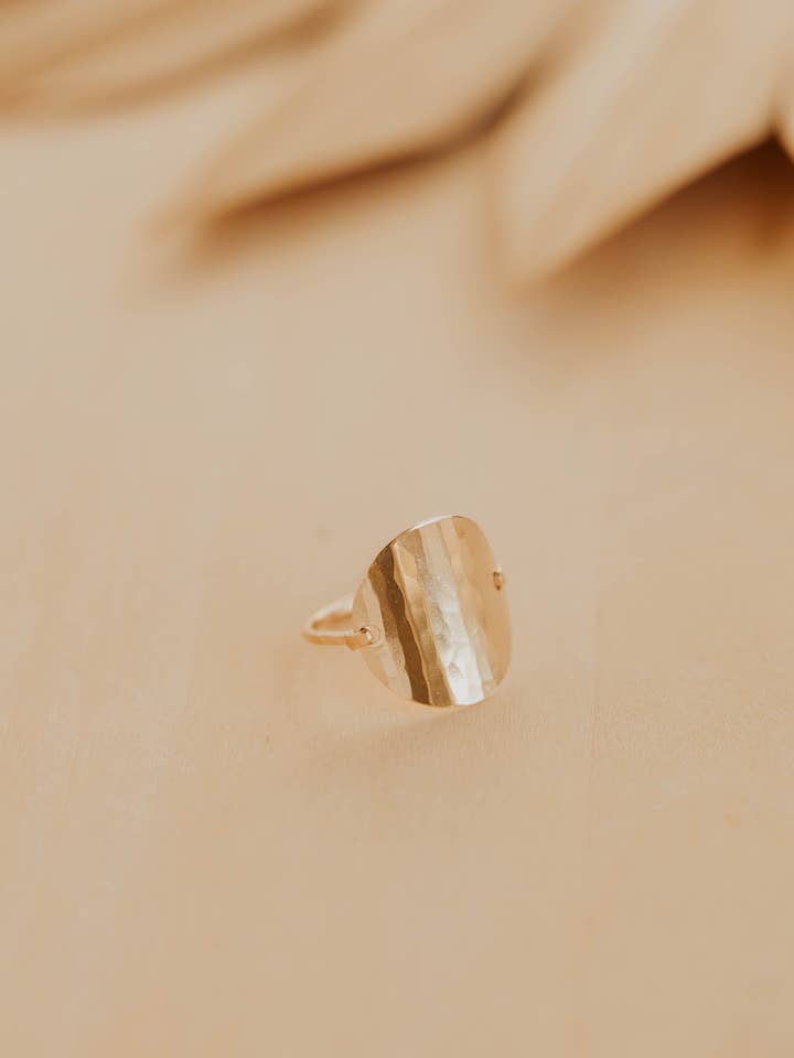 Supermoon Ring | 14kt Gold Fill + Sterling Silver for wholesale by Hello Adorn