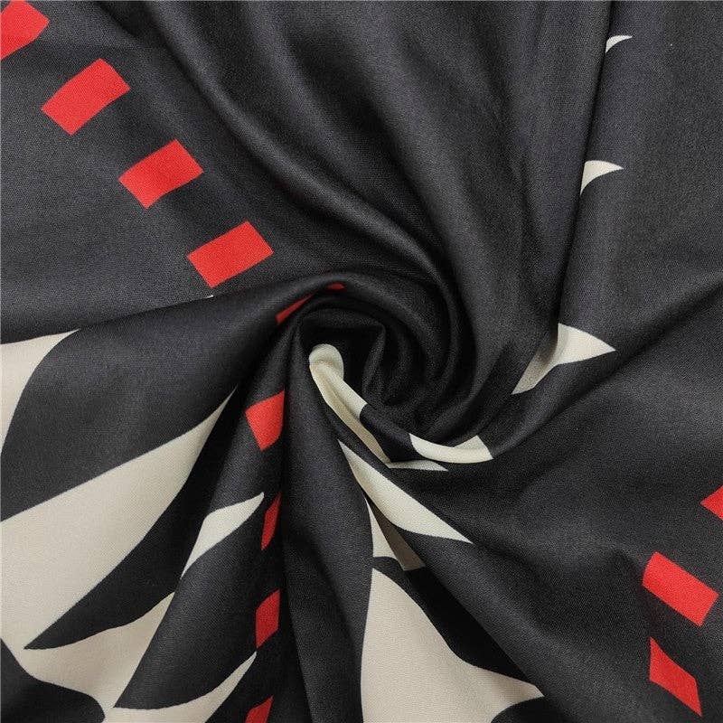 STAMPA Abito vintage lungo a maniche lunghe con scollo a V e stampa floreale in vendita all'ingrosso su Faire6