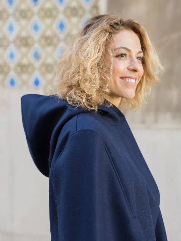 Cape With Hood In Burel - more colors for wholesale by Chicoração