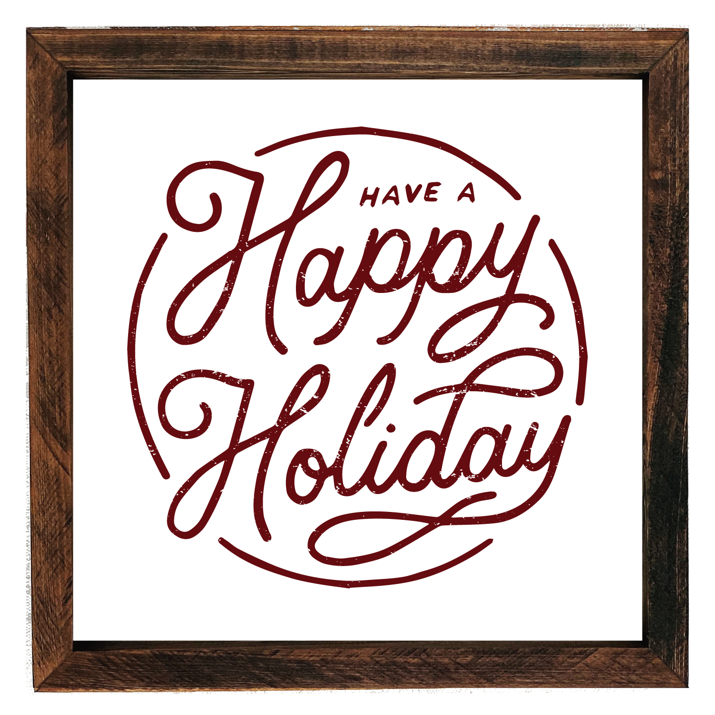 Southern Mesa Trading Co. - Wholesale Sign - Happy Holiday Wood Sign 0