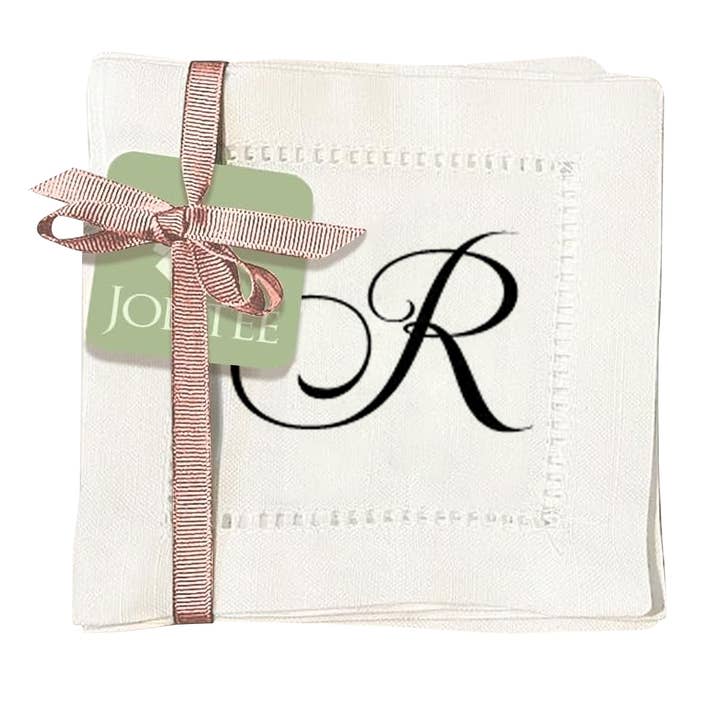 Jolitee - Wholesale Dinner & Cloth Napkin - Hemstitch Napkins - Monogram Script24