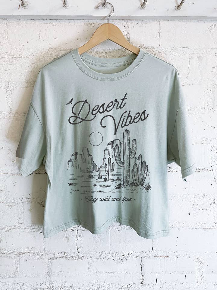 Rustee Clothing - Wholesale Screen Printed T-Shirt - Women's - DESERT VIBES0
