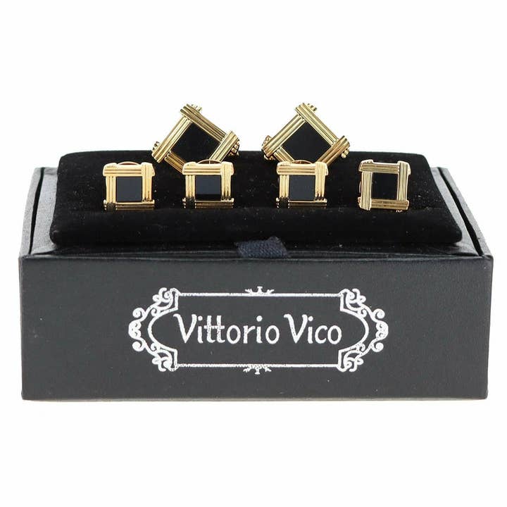 Dubal Brothers - Wholesale Cufflinks - Vittorio Vico Gold Cufflinks & Stud Sets by Classy Cufflinks14