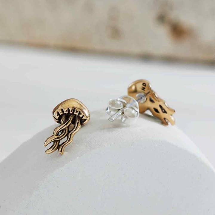 Sterling Silver or Bronze Jellyfish Post Earrings 11x6mm and other Purchase Wholesale sterling silver earring posts and backs. Free Returns & Net 60 Terms on Faire trending on Faire.