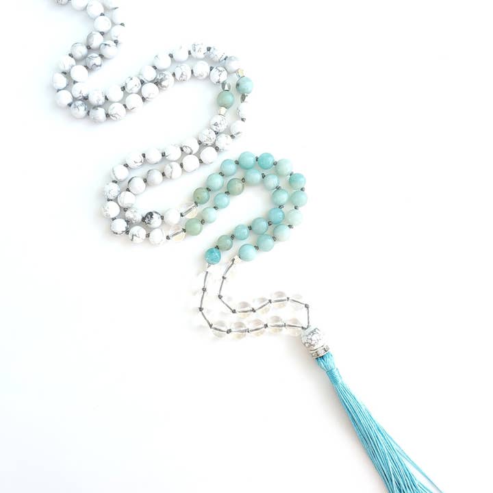 Klar kvarts, Howlite, Amazonit för wholesale av humble heart