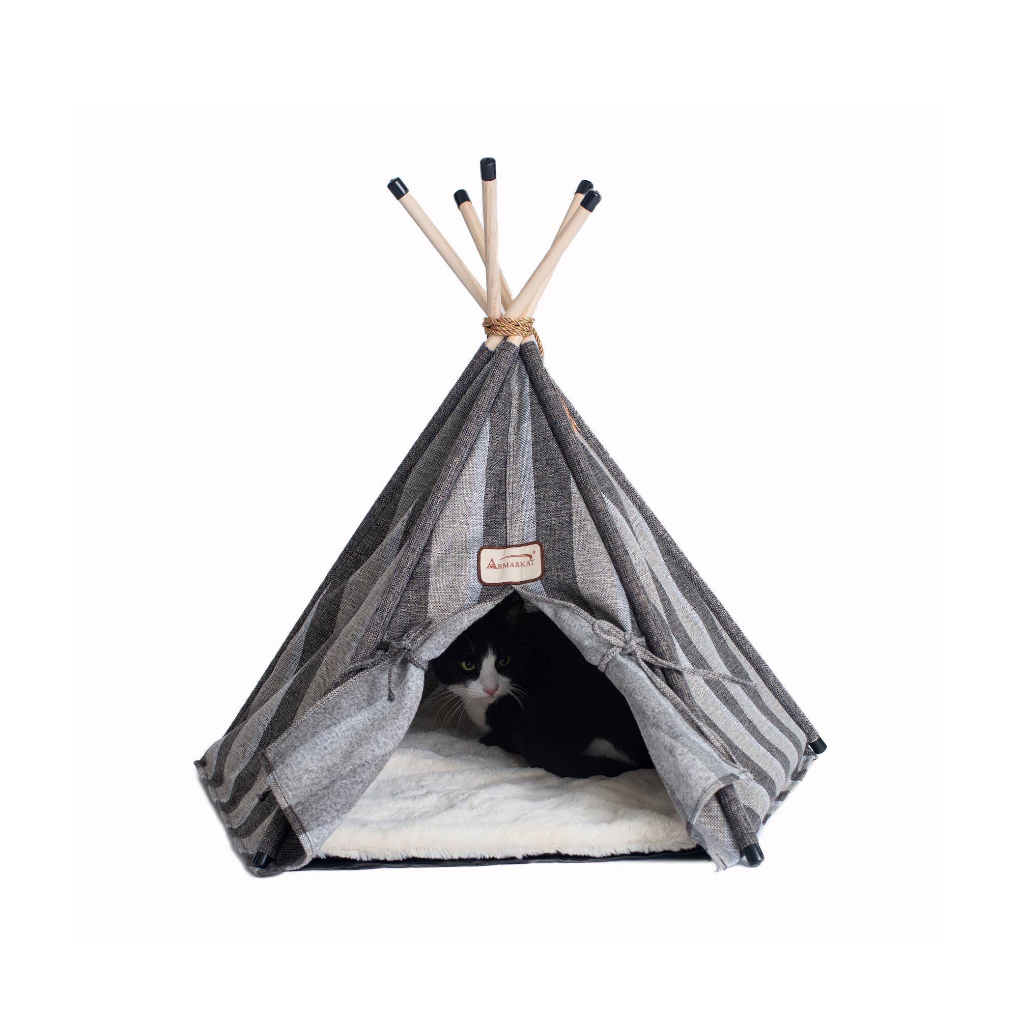 Armarkat - Wholesale Pet Bed - Cat - Armarkat Teepee Style Cat Bed with Striped Pattern3