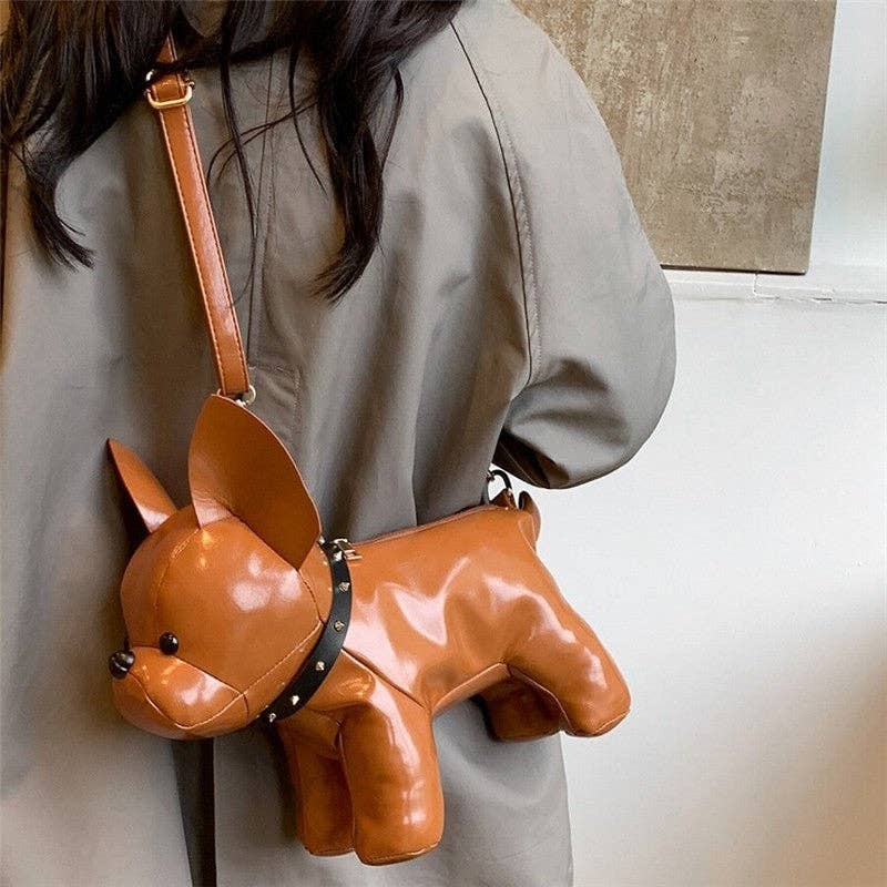 UZ Wholesale Store – Engroshandel Crossbodytaske - Dame – Sød hundeplys crossbody taske0