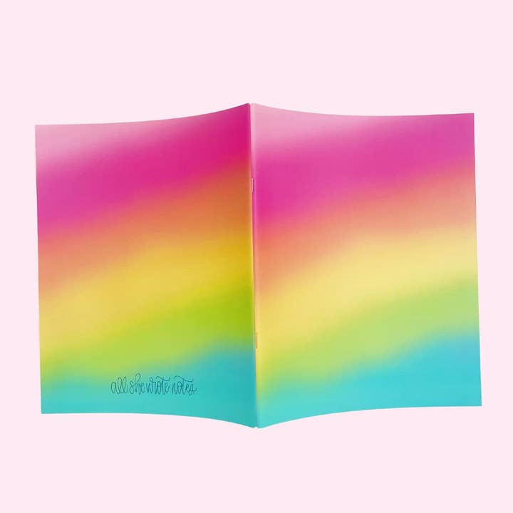 Notebook - Rainbow Skies for wholesale by All She Wrote Notes
