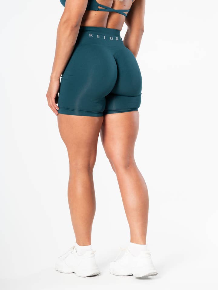 Prime Scrunch Shorts - Teal grön för wholesale av Relode AB