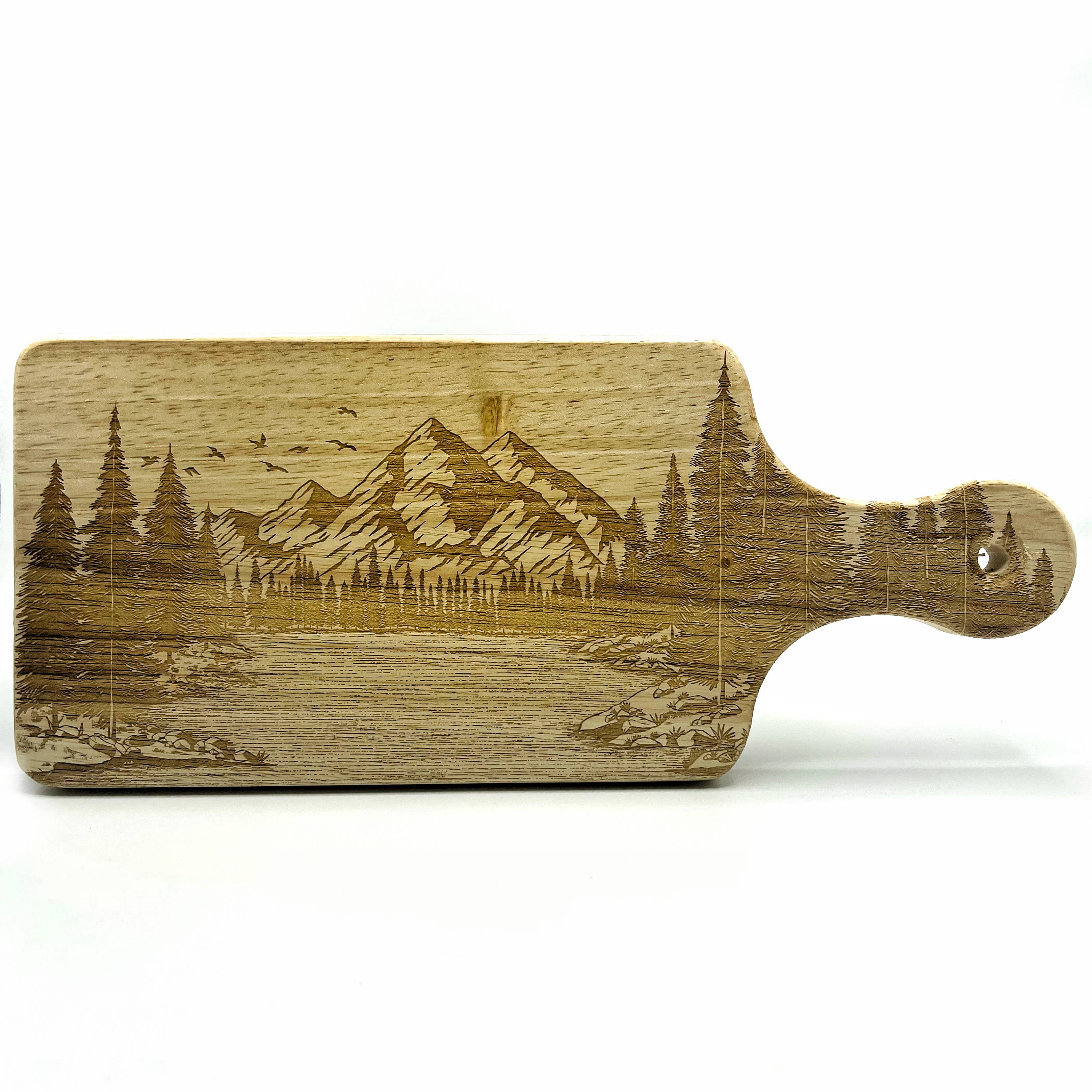 LumEngrave - Wholesale Cutting Board - MOUNTAIN LAKE Laser Engraved Wood Cutting Boards4
