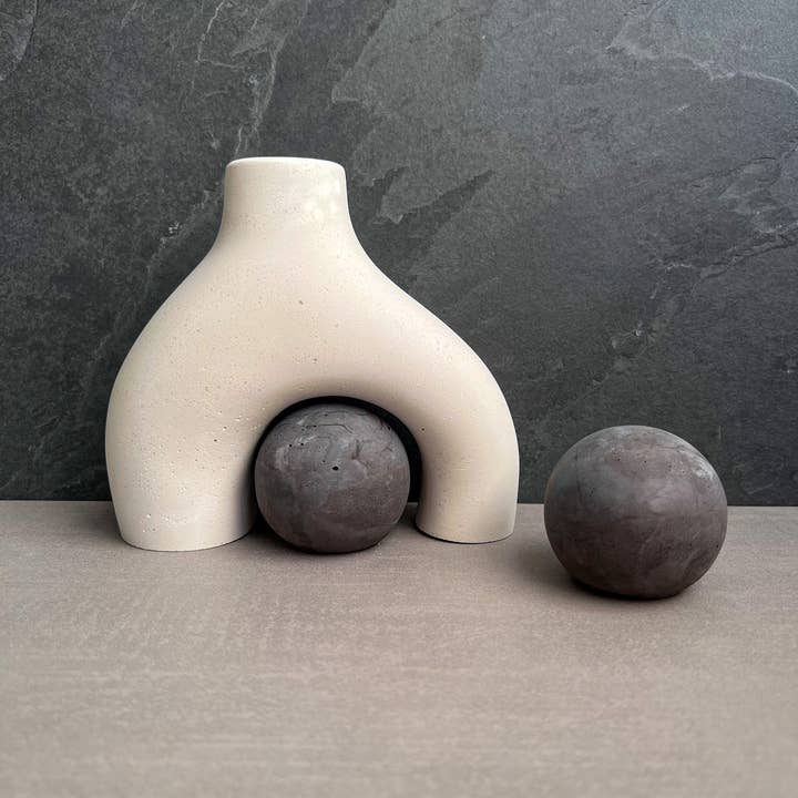 Minimal Loot Design - Wholesale Paper Weight - Concrete Paper Weight Sphere - 2.24"5