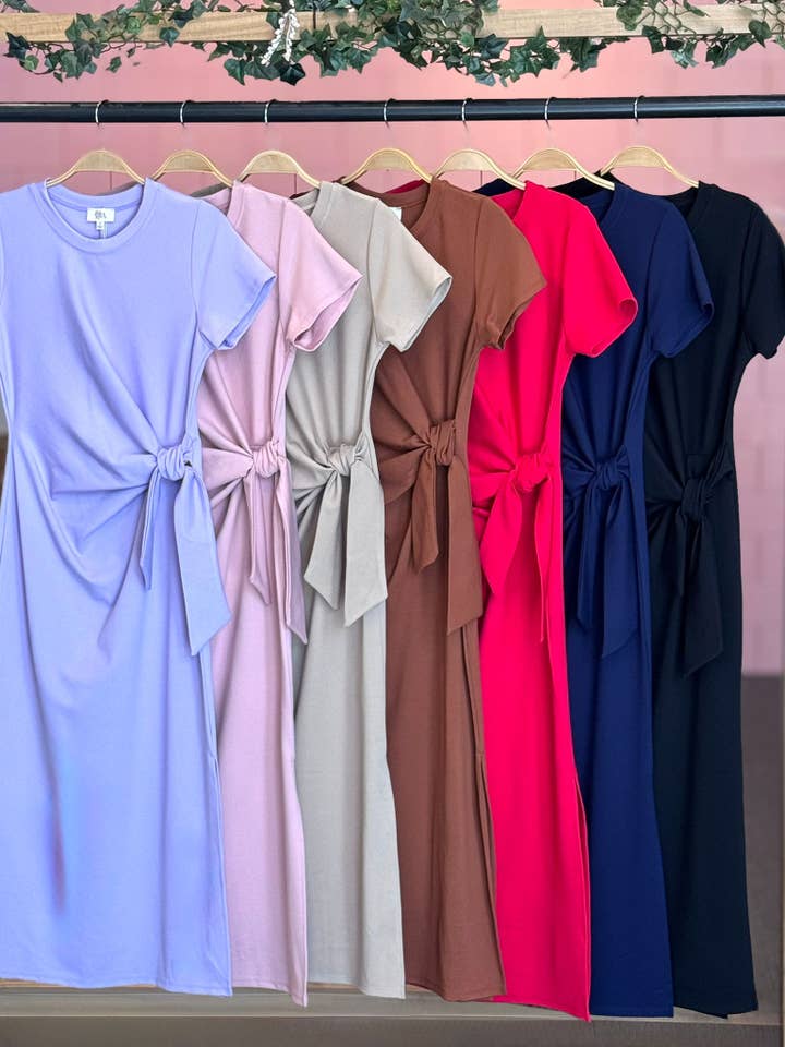 ISD1295 Anastasia Dress Navy for wholesale by If She Loves