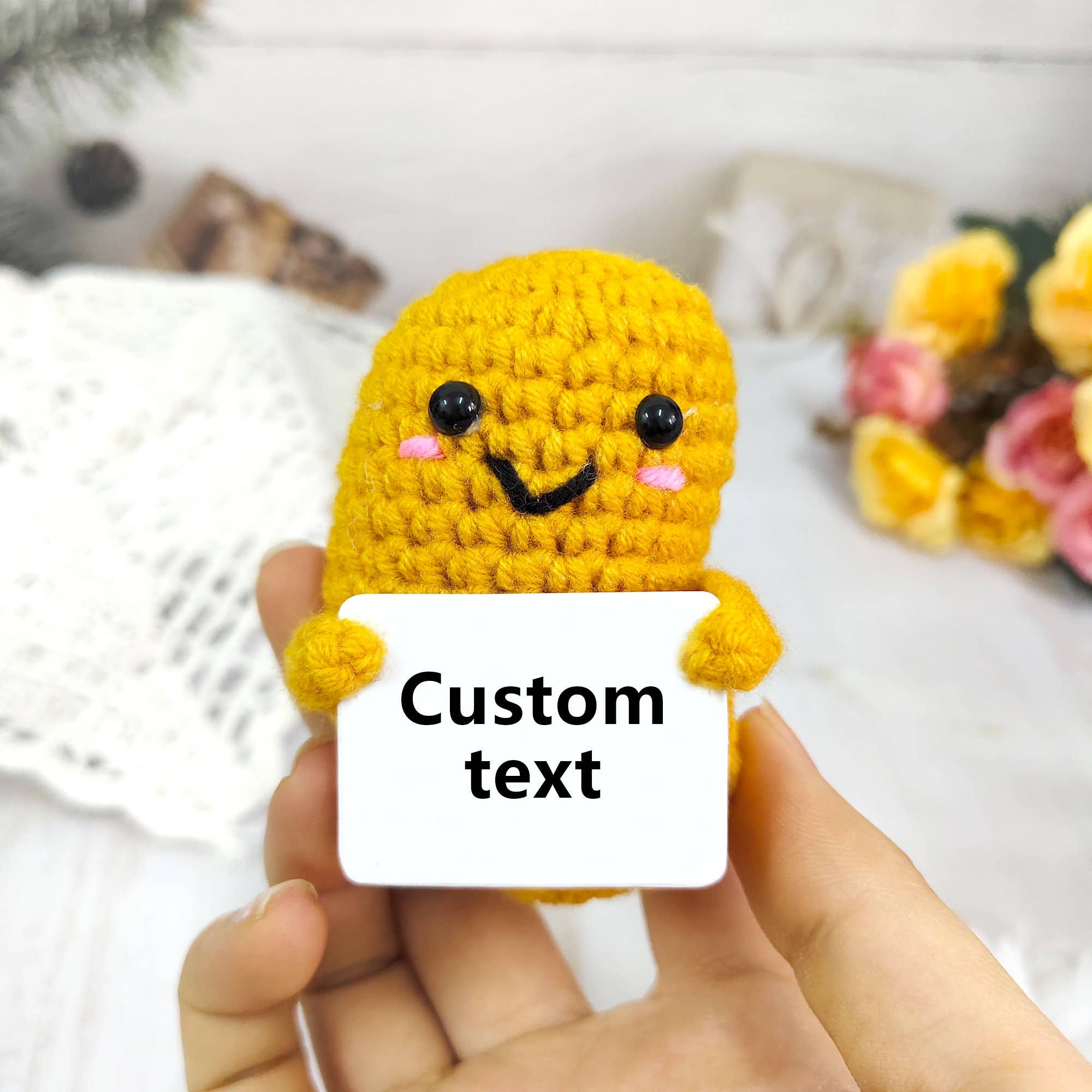 Anh2 LTD - Vente Peluche – enfant et bébé - Crochet de poulet au crochet, poulet de soutien émotionnel fait main6