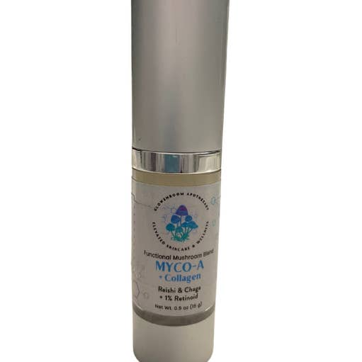 Glowshroom Apothecary - Wholesale Facial Serum/Concentrate - Myco-A + Collagen – Mushroom, 1% Retinol & Collagen Serum1